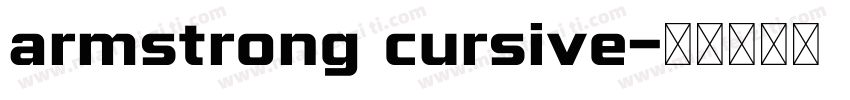 armstrong cursive字体转换